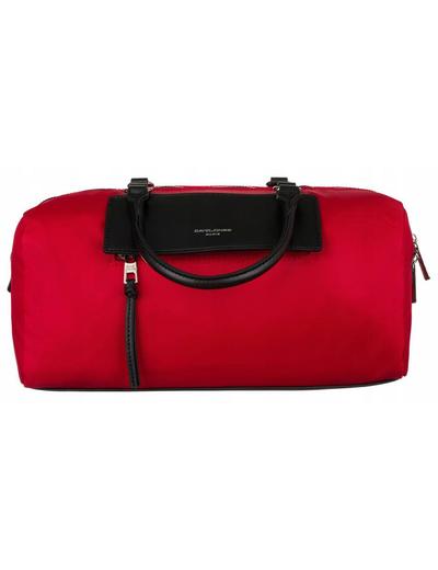 Poręczna, miejska torebka w kształcie bagietki — David Jones czerwona