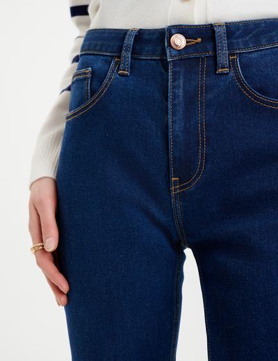 Spodnie jeansowe damskie slim push up granatowe