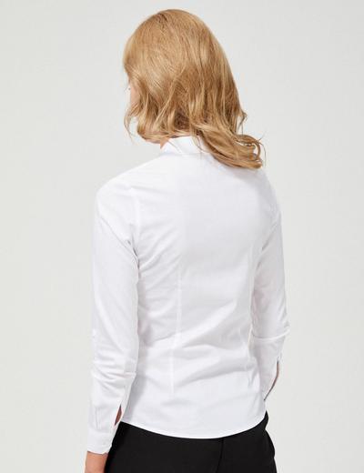 Klasyczna biała koszula damska na guziki