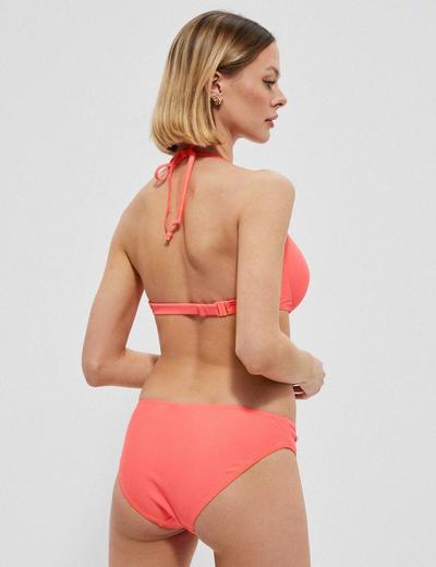 Góra od bikini z ozdobnym splotem - brzoskwiniowa
