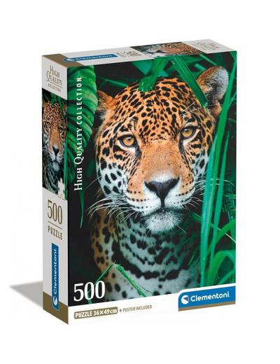 Puzzle 500 elementów Compact Jaguar w dżungli