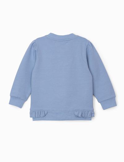Bluza dresowa niemowlęca rozpinana - niebieska