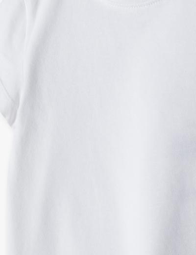 T-shirt dziewczęcy basic biały