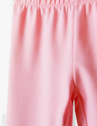 Różowe rozkloszowane spodnie dziewczęce flare - 5.10.15.