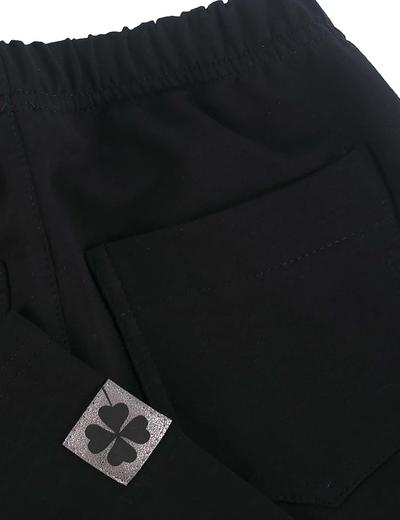Czarne legginsy dla dziewczynki z kieszeniami Tup Tup