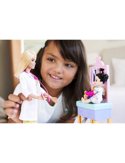 Barbie Pediatra Zestaw Kariera + Lalka blondynka wiek 3+