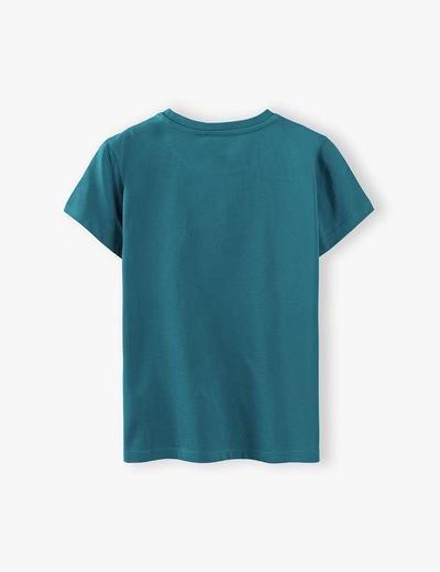 T-shirt chłopięcy w kolorze ciemnej zieleni