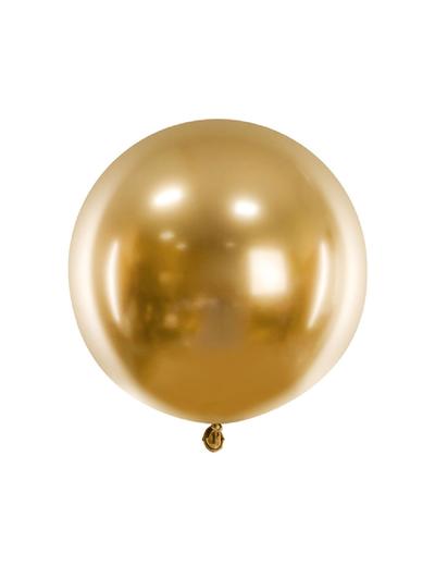 Balon okrągły Glossy o średnicy ok. 60 cm - złoty