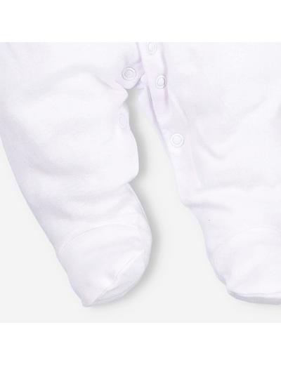 Pajac niemowlęcy z bawełny organicznej biały