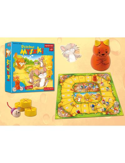 Gra planszowa dla dzieci- Dzielne myszki wiek 4+