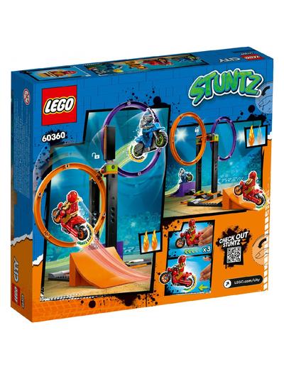 Klocki LEGO City 60360 - Wyzwanie kaskaderskie - obracające się okręgi