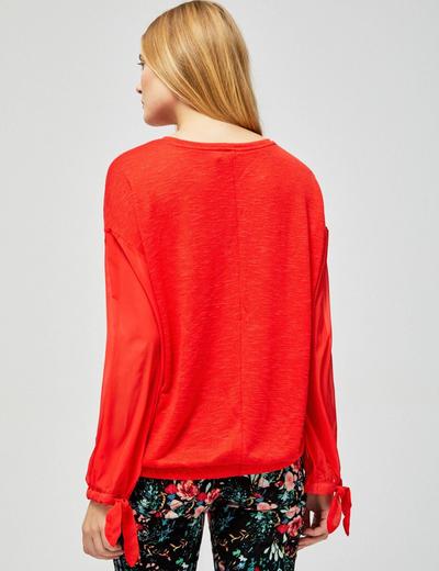 Sweter damski - czerwona