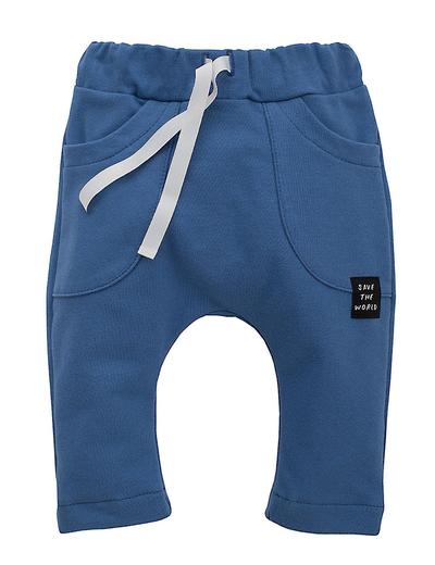 Spodnie niebieskie dla niemowlaka