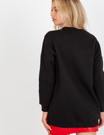 Czarna dresowa bluza basic z bawełny