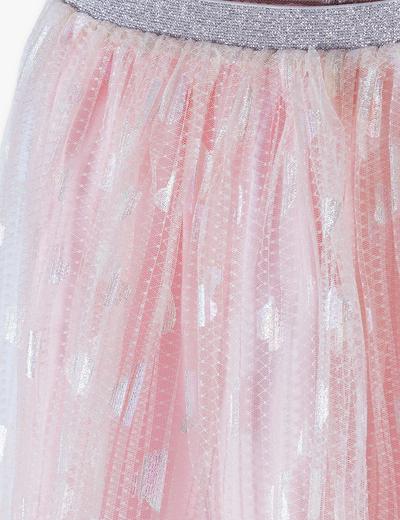 Spódniczka tiulowa plisowana - różowa
