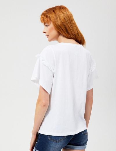 T-shirt damski bawełniany w kolorze białym