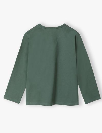 Bluzka chłopięca bawełniana zielona- MEGA