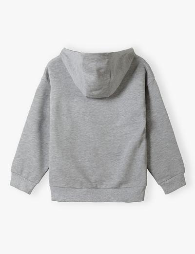 Szara nierozpinana bluza dresowa z kapturem - Limited Edition