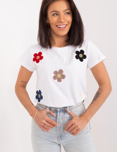 T-Shirt W Kwiaty biały