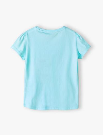 Niebieski t-shirt z dwustronnymi cekinami - 5.10.15.
