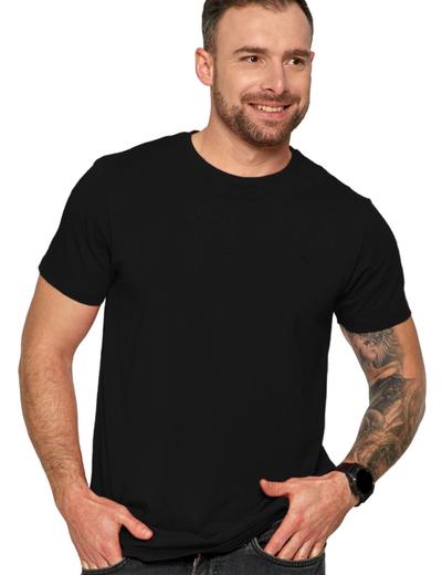 Klasyczny T-shirt męski idealny do casualowych stylizacji- czarny