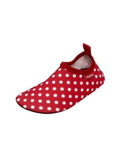 Buty kąpielowe- czerwone i białe kropki