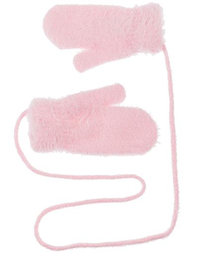 Rękawiczki dla dziewczynki- różowe z jednym palcem