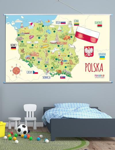 Mapa ścienna Polski