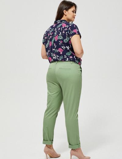 Spodnie damskie typu chinos- khaki