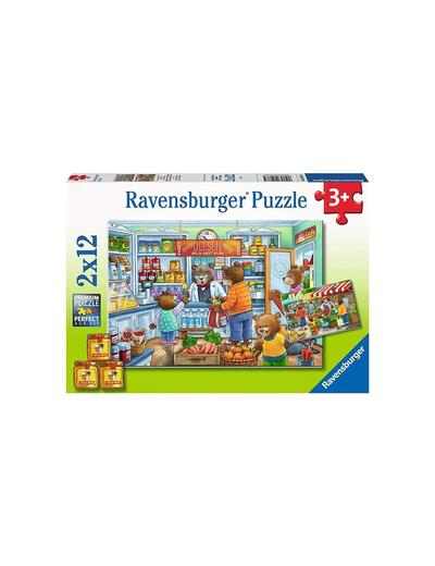 Puzzle dla dzieci 2D:  W supermarkecie  2x12 elementów - wiek 3+