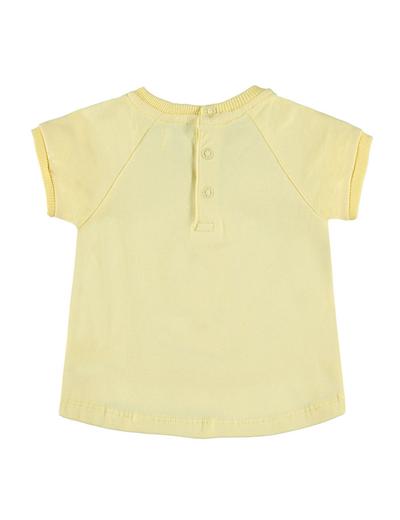 Dziewczęca bluzka z krótkim rękawem żółta