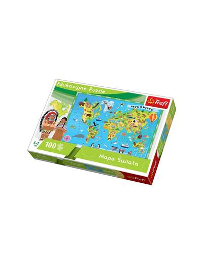Puzzle eduk- Mapa świata