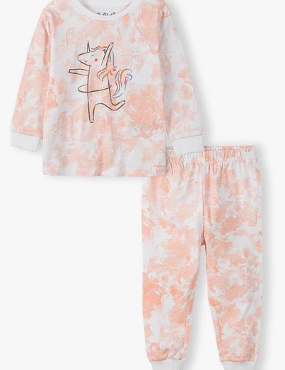 Piżama dziewczęca z z jednorożcem - różowa