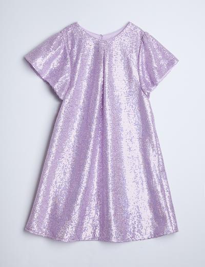 Elegancka różowa sukienka z cekinami dla małej dziewczynki - Limited Edition