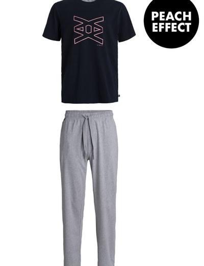 Piżama męska spodnie z długą nogawką + t-shirt z nadrukiem  Atlantic