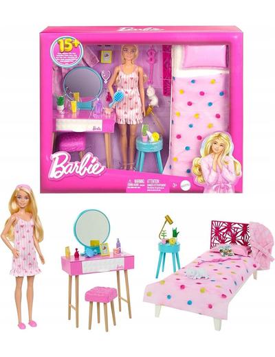 Lalka Barbie Zestaw Sypialnia dla lalki