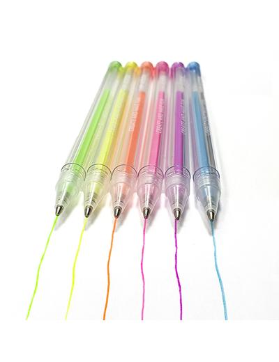 Długopisy pastelowe 6 kolorów Kidea