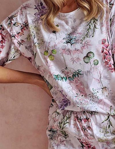Piżama damska bawełniana Olive Taro w kwiaty