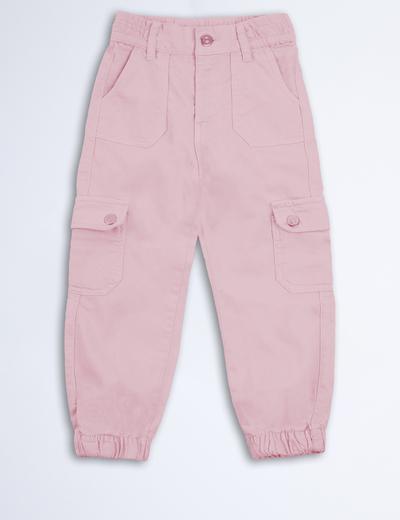 Różowe spodnie bojówki dla małej dziewczynki - Limited Edition