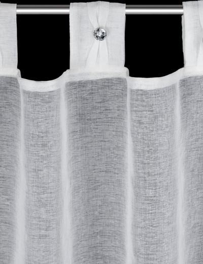 Firana gotowa sevilla na szelkach 150x90 cm biały