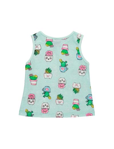 Komplet niemowlęcy dla dziewczynki - t-shirt + szorty