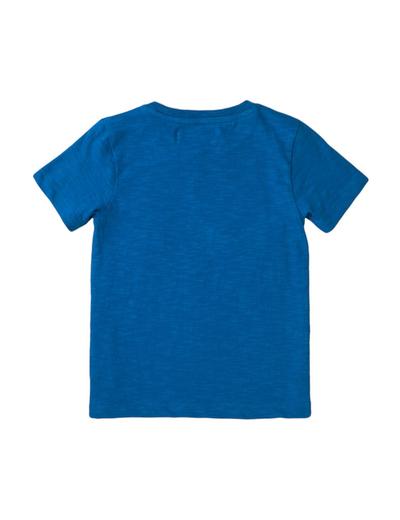 T-shirt chłopięcy bawełniany w kolorze niebieskim
