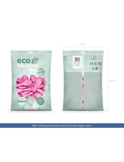 Balony Eco 26 cm metalizowane - różowe 100 sztuk