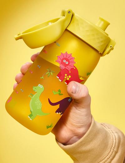 Butelka na wodę ION8 BPA Free Dinosaur 350ml - żółta