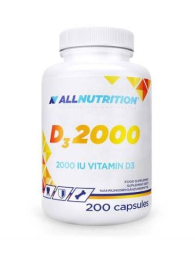 Suplementy diety - Allnutrition Witamina D3 2000 - 200 kapsułek