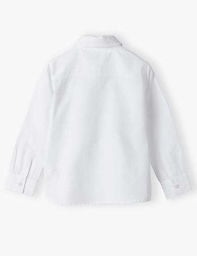 Biała koszula elagancka dla chłopca z długim rękawem