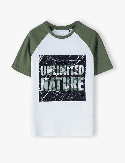 Bawełniany t-shirt chłopięcy - Unlimited Nature