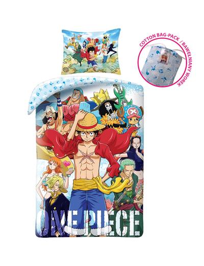 Bawełniana pościel dziecięca One Piece- zapakowana w bawełniany worek 140 x 200 cm+70 x 90 cm