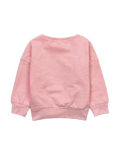 Różowa bluza dla niemowlaka nierozpinana Be positive