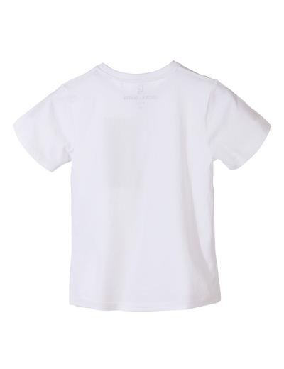 T-shirt chłopięcy biały gładki basic